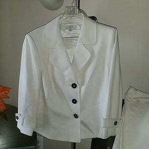 Winter White Skirt Suit